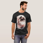 Himalayan Cat Cherry Blossom Japanese Sakura T-Shirt (Vorne ganz)