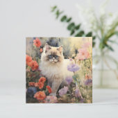 Himalayan Cat Feiertagskarte (Stehend Vorderseite)
