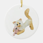 Himalayan Cat Flame Point Keramik Ornament (Vorne)