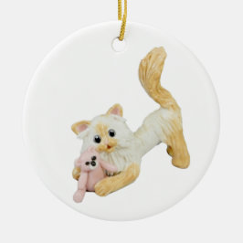 Himalayan Cat Flame Point Keramik Ornament