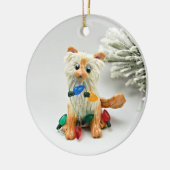 Himalayan Cat Flame Point Keramik Ornament (Links)