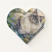 Himalayan Cat in Garden  Notizblock (Rückseite)