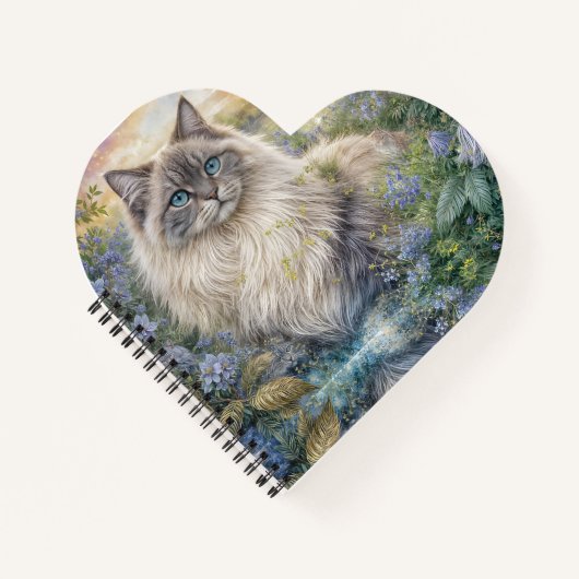 Himalayan Cat in Garden  Notizblock (Vorderseite)
