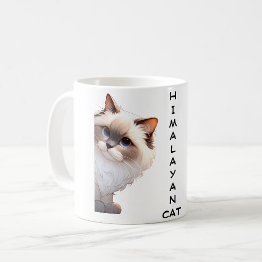 Himalayan Cat Kaffeetasse (Vorderseite Links)