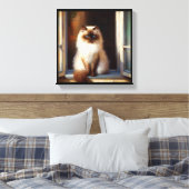Himalayan Cat Leinwanddruck (Insitu (Schlafzimmer))