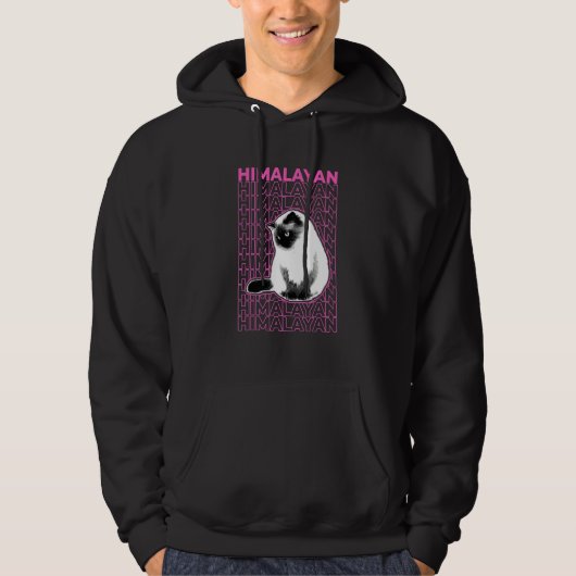 Himalayan Cat Pastel Aesthetic Hoodie (Vorderseite)