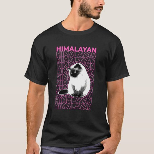 Himalayan Cat Pastel Ästhetik T-Shirt (Vorderseite)