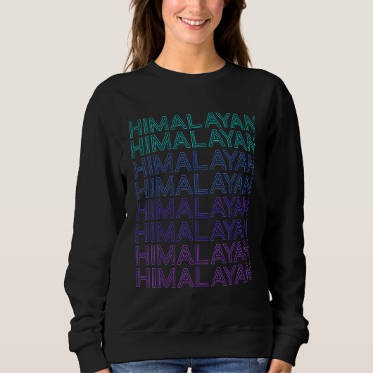 Himalayan Cat Retro Sweatshirt (Vorderseite)