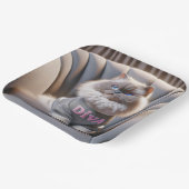 Himalayan Diva Cat Pappteller (Gewinkelt)