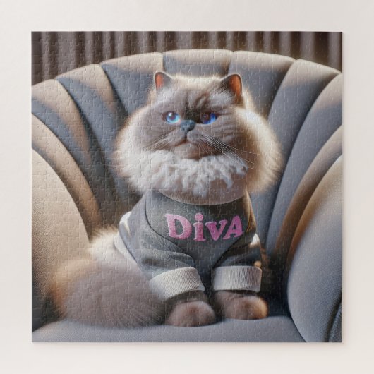 Himalayan Diva Cat Puzzle (Vertikal)