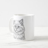 Himalayan-Kätzchen-Kaffeetasse-Kunst Kaffeetasse (Vorderseite Links)