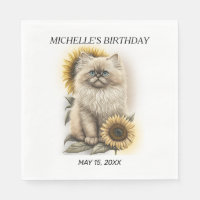 Himalayan Kitten Cat Sunflores Geburtsname