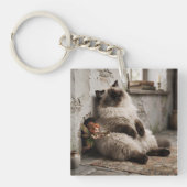 Himalayan-Kitty und Pixie werden überrascht Schlüsselanhänger (Vorderseite)