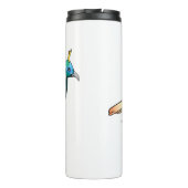 Himalayan monal bird cartoon illustration thermosbecher (Rückseite)