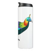 Himalayan monal bird cartoon illustration thermosbecher (Nach rechts gedreht)
