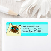 Himalayan Persian Cat Rücksendeadressen-Aufkleber (Insitu)