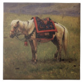 Himalayan Pony (Kleines Pferd) (Vasily Vereshchagi Fliese (Vorderseite)