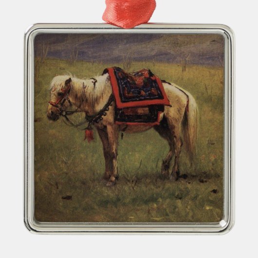 Himalayan Pony (Kleines Pferd) (Vasily Vereshchagi Ornament Aus Metall (Vorne)