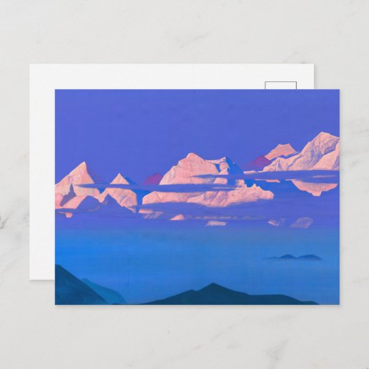 Himalayas, 1933 von Nicholas Roerich Postkarte (Vorne/Hinten)