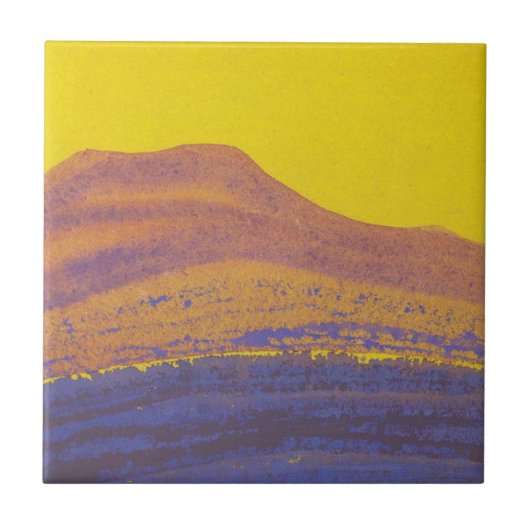 Himalayas (Gebirgskette) (von Nicholas Roerich) Fliese (Vorderseite)