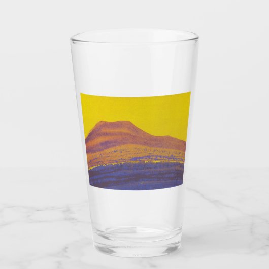 Himalayas (Gebirgskette) (von Nicholas Roerich) Glas (Vorderseite)