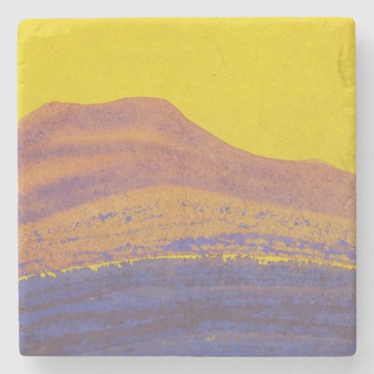 Himalayas (Gebirgskette) (von Nicholas Roerich) Steinuntersetzer (Vorderseite)