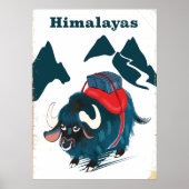 Himalayas Vintage Reiseplakat Poster (Vorne)