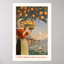 Himara Albania The Picturesque Riviera Vintage Poster