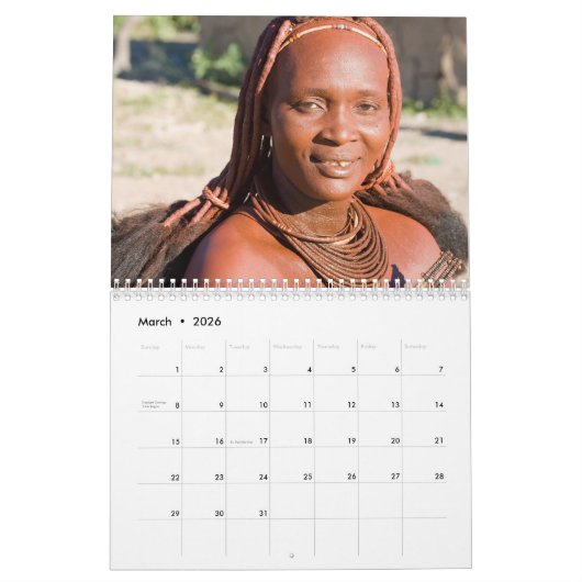 Himba Wall Calendar Kalender (Mär 2026)