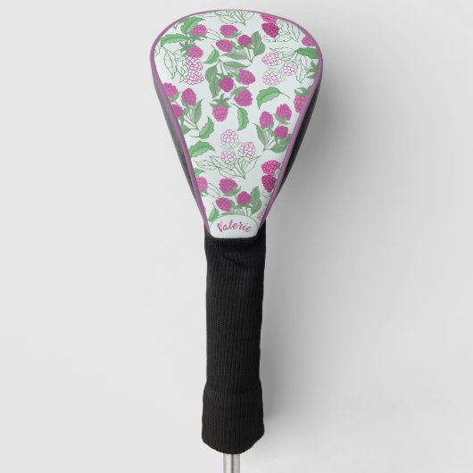 Himbeer-Botanik-Golfkopfabdeckung Golf Headcover (Vorderseite)