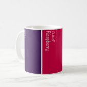 Himbeer-Farbpalette-Farbchips Kaffeetasse (Vorderseite Links)