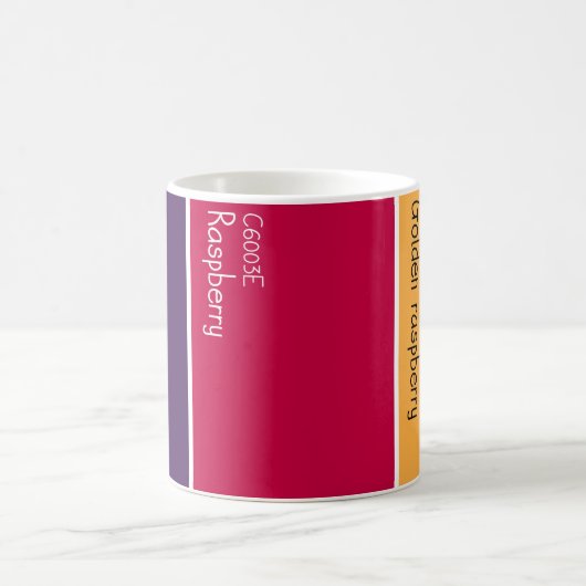 Himbeer-Farbpalette-Farbchips Kaffeetasse (Mittel)