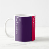 Himbeer-Farbpalette-Farbchips Kaffeetasse (Links)