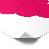 Himbeer-Frucht-Beere Rosa Poster (Ecke)