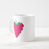 Himbeer-Frucht Rosa Kaffeetasse (Vorderseite Links)