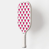 Himbeer-Frucht-Rosa-Muster Pickleball Schläger (Links)