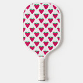 Himbeer-Frucht-Rosa-Muster Pickleball Schläger (Vorderseite)