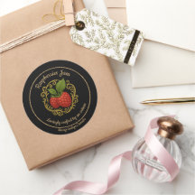 Himbeer-Glückseligkeit – Artisan-Jam-Etikett