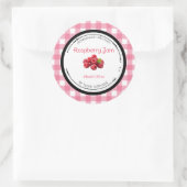 Himbeer-Marmelade-Etikett Aufkleber (Tasche)