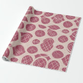 Himbeer-Minimal-Abstrakt Geschenkpapier (Ungerollt)