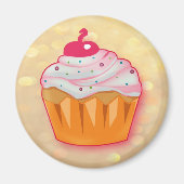 Himbeer Muffin Magnet (Vorne)