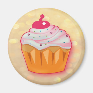 Himbeer Muffin Magnet