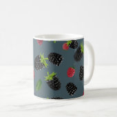 Himbeer-Muster 2 Kaffeetasse (VorderseiteRechts)