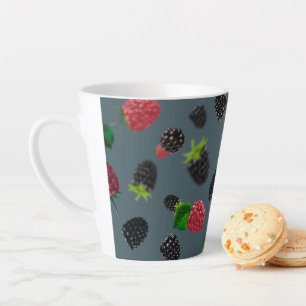 Himbeer-Muster 2 Milchtasse