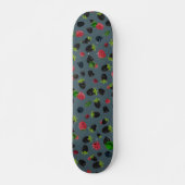 Himbeer-Muster 2 Skateboard (Vorne)