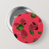 Himbeer-Muster Button (Vorne & Hinten)