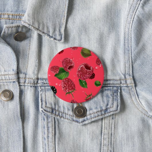 Himbeer-Muster Button (Beispiel)