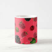 Himbeer-Muster Kaffeetasse (Mittel)