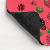 Himbeer-Muster Mousepad (Ecke)