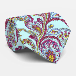 Himbeer Paisley Krawatte